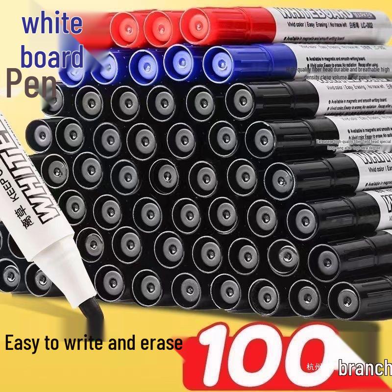 Water-Based Whiteboard Marker: Easy-Erase, Non-Toxic, Black & Colored Options for Teachers & Kids