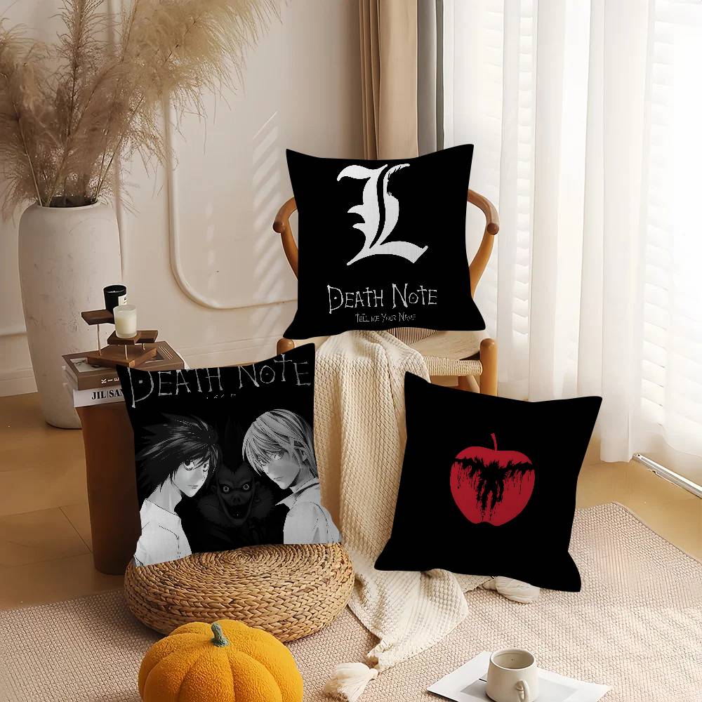 Anime Death Note hororr Maple Design Cushion Cover Happy Autumn Harvest decor Holiday Decorati Pillow Cover