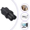 IEC320 C6 to IEC320 C5 Power Male to Female Socket Adapter Computer Power Supply Plugs Connectors for Laptop