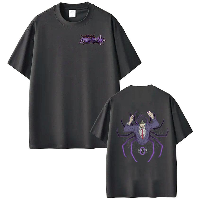 Anime Hunter X Hunter T Shirt Spider Phantom Troupe Chrollo Lucilfer Short Sleeve Tshirt Men Women Cotton Casual Loose Tshirts