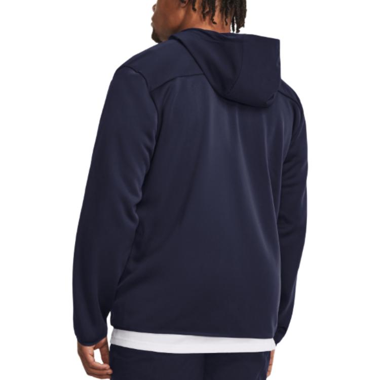 Under Armour Einfarbige Kapuzen-Langarmjacke Herren Oberbekleidung Blau 1378824-410