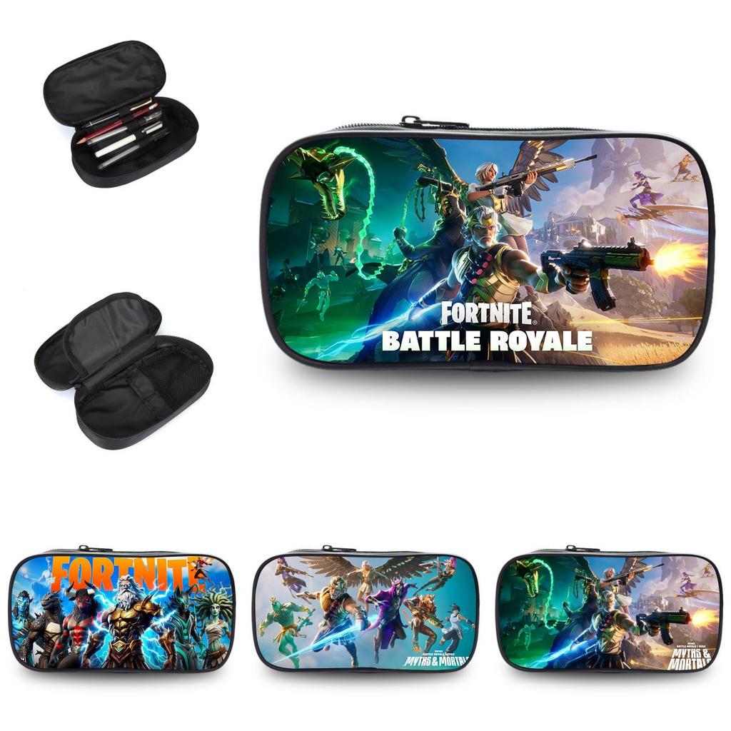 Fortnite Chapter 2 Season 5 Large Capacity Student Pencil Case Durable Oxford Material