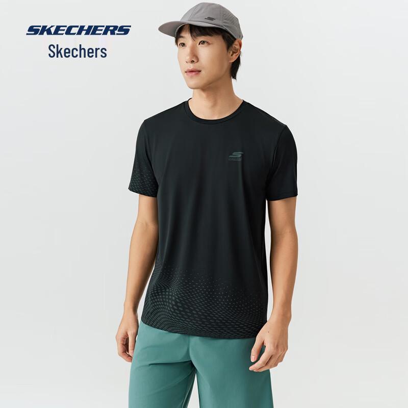 

Skechers Men s Simple Knit Short-Sleeve T-Shirt L 100