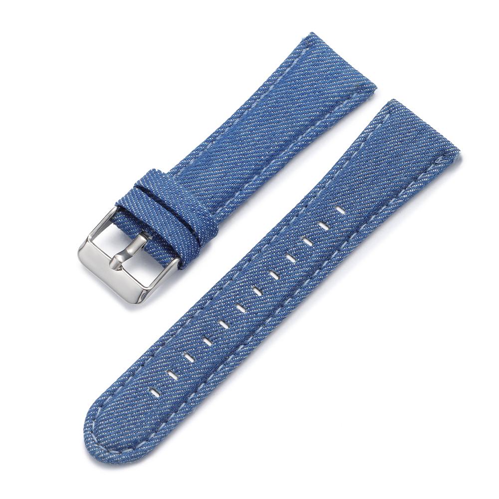 

22mm 24mm Denim Pattern Nylon Fabric Watchband for Casio Vintage Universal Soft Watch Band for Seiko Men Women Watch Accessories 22mm