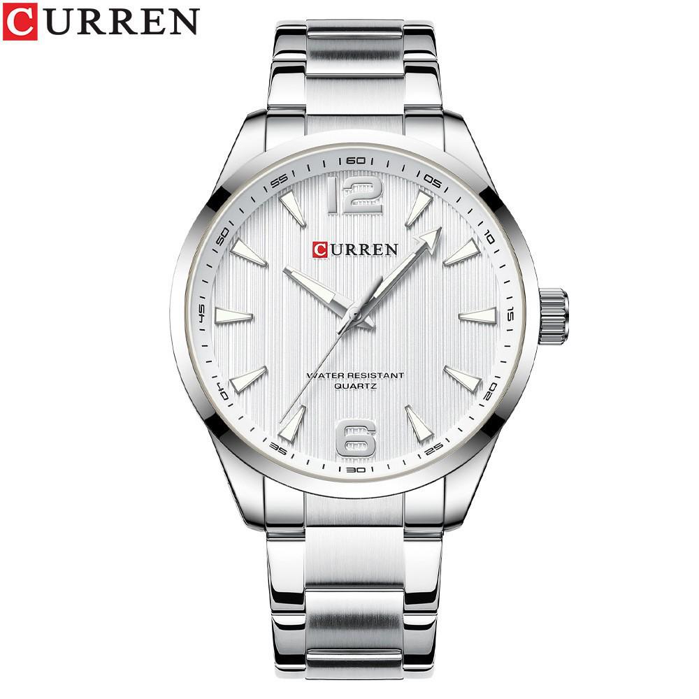 Curren 8434 Men s Quartz Business Watch, Waterproof with Steel Band.