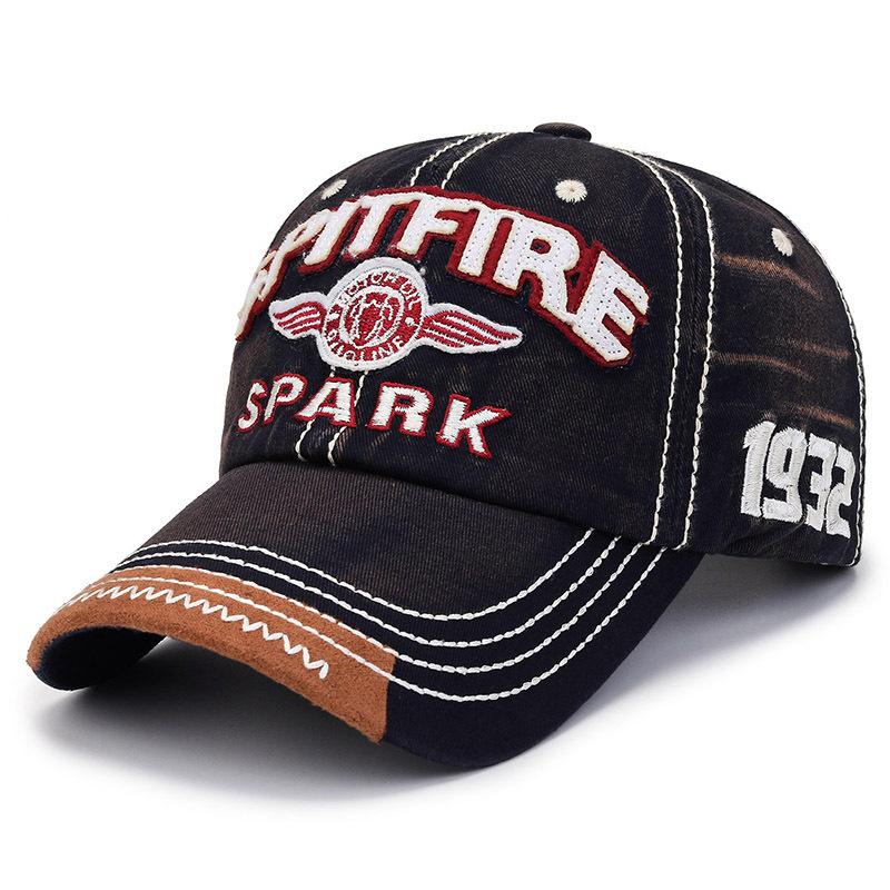 Freedom Outdoors Geborduurd letter SPARK 1932 gewassen katoen baseballpet dames mode casual pet retro verweerd vizier hoed heren Vloot