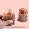Yousheng Squeeze Toy Telescopic Squirrel Arise Design Silicone Stress Relief Decompression Toy for Prank