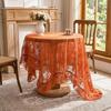 Französischer Stil Spitze Tischdecke Elegante Floral Bestickte Tischdecke Vintage Tischdecke für Hochzeit Garten Esstisch Dekor