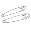 Metal Giant Safety Pin Hair Clip Funny Pin Shape French Style Hair Stick Clips Vintage Hairstyle Accessories Silver 2pcs