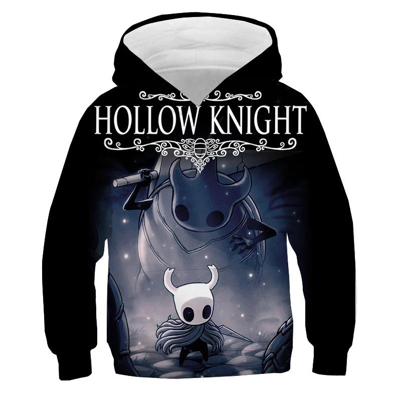 Autumn Men's Pullover Hollow Knight Print Hoodies Sweatshirts Boys Tracksuit Tops Kids Anime Hoodie Clothes