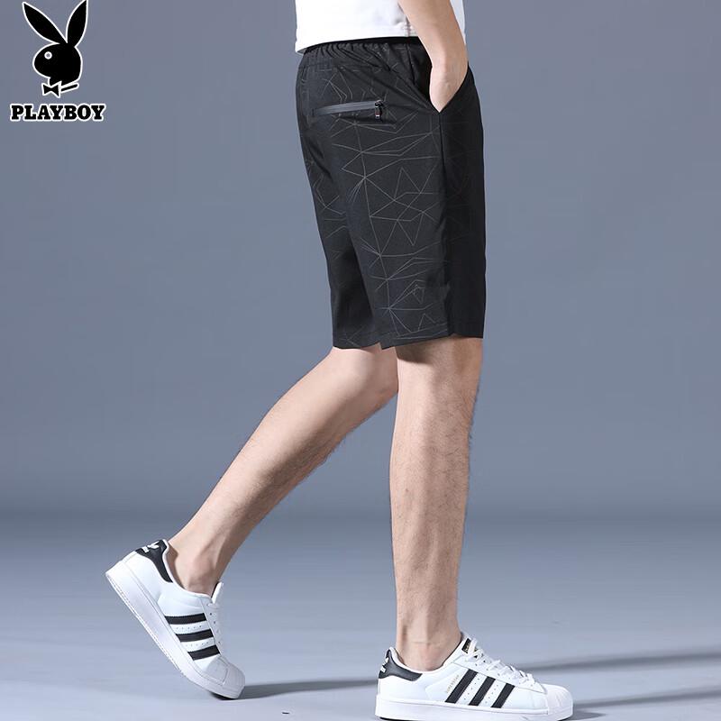 Playboy Men's Summer Casual Beach Shorts