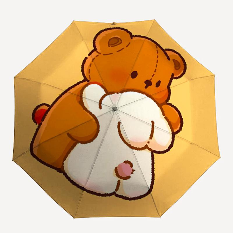 

1pc Teddy Bear Umbrella That Opens Closes Automatically Perfect Gift with a Convenient Folding Mechanism 13
