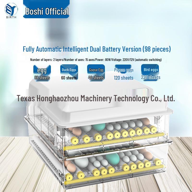 Automatic Mini Egg Incubator: Intelligent Temperature Control for 6-176 Eggs