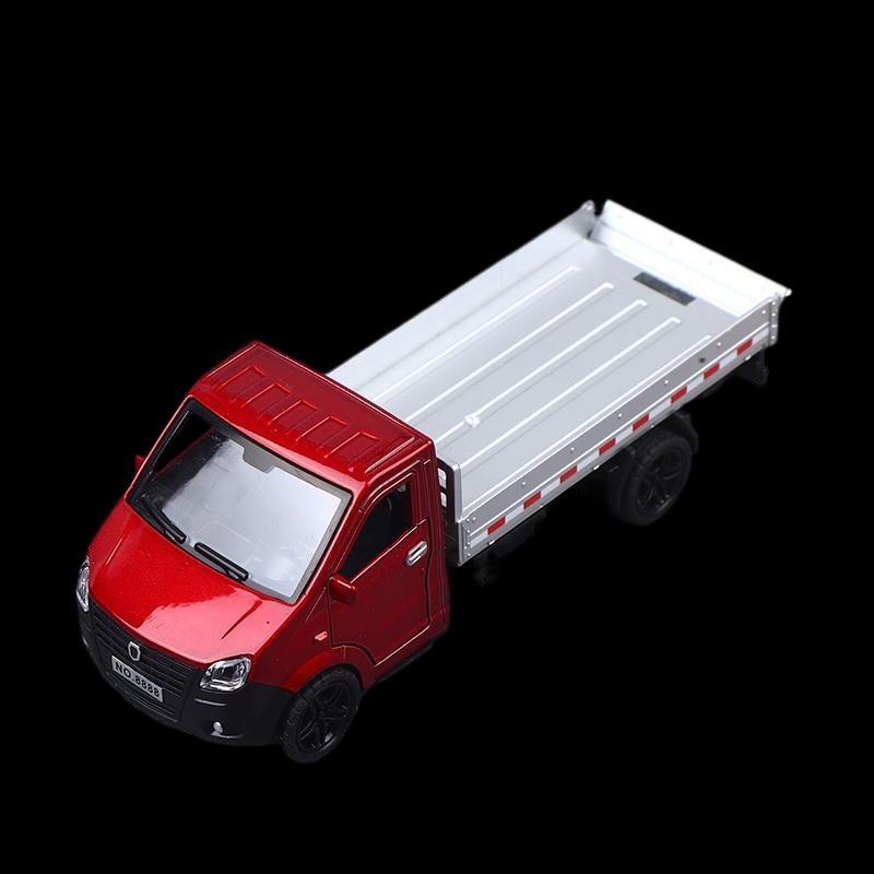 1/36 Scale Alloy Pullback Three-door Truck, Stylish Design, Can Carry Cargo Boy's Toy Die-cast Metal Kids Toy Transport Truck