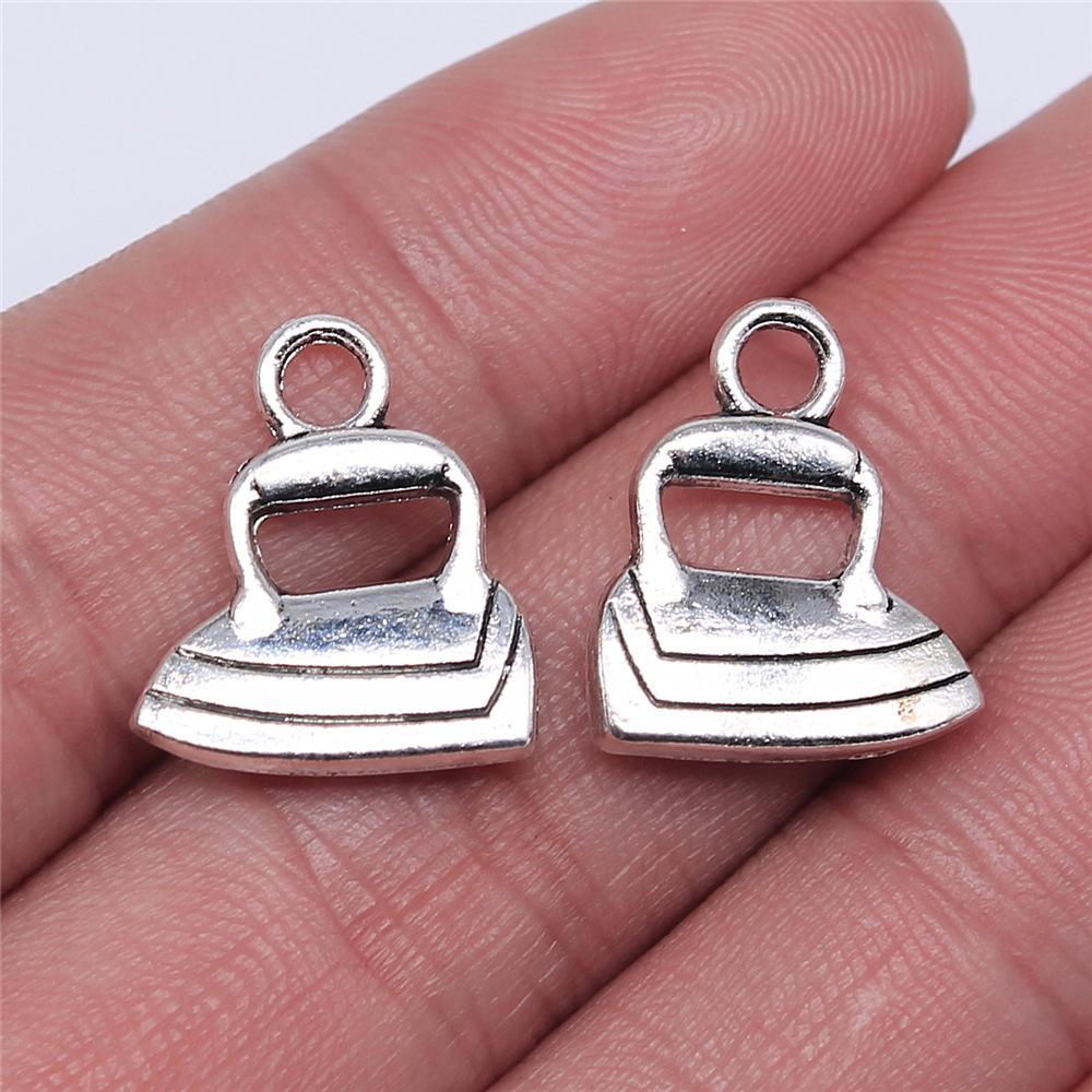 20pcs Sewing Charms For Jewelry Making Paperclip Pins Paper Clip Button Hanger Mannequin Iron Yarn Charms