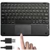 Klawiatura Bezprzewodowa Z Touchpadem Bluetooth Touchpad Do Pc Tv Tabletu Usb-C Alogy Wireless Czarna