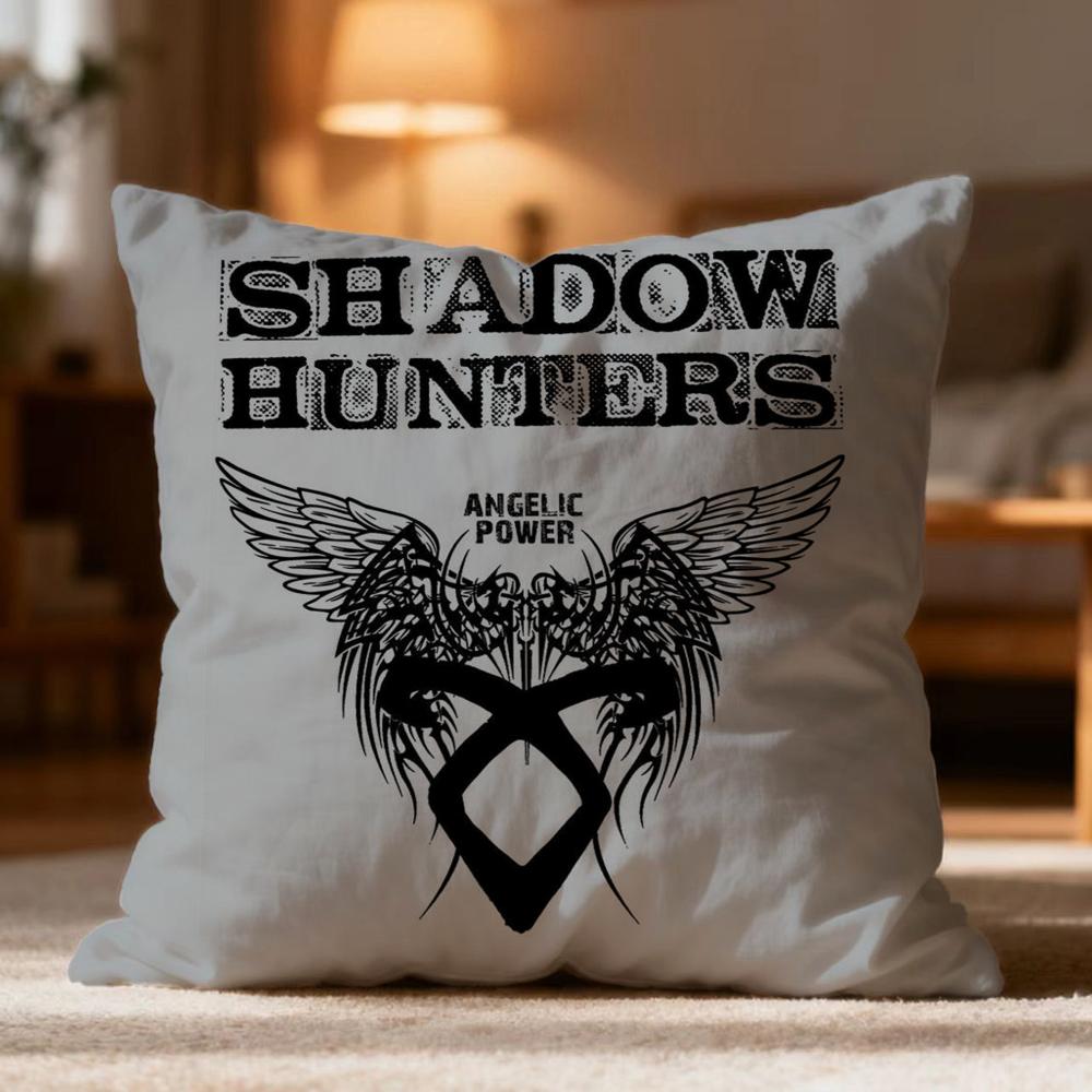 Hot S-SShadowhunters Cushion Cover Soft Washable Pillow Case Multi-Scene for Couch Bed Travel Office Use
