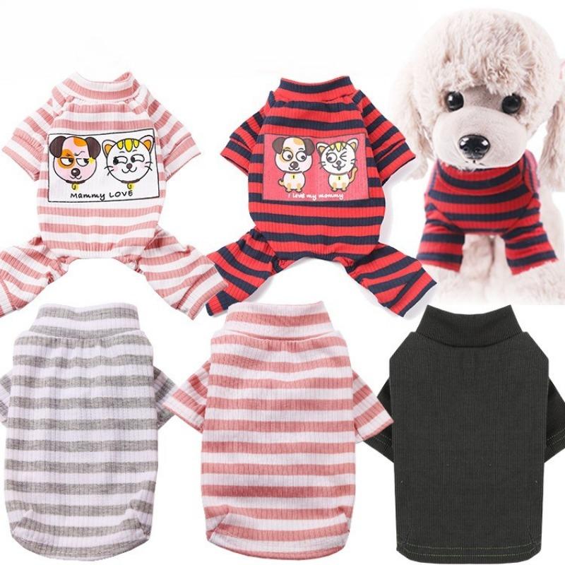 Cat Autumn and Winter Home Clothes, Dog Air-conditioned Clothes, Pet Dog, Cat Couple Supplies, Pajamas, Puppy