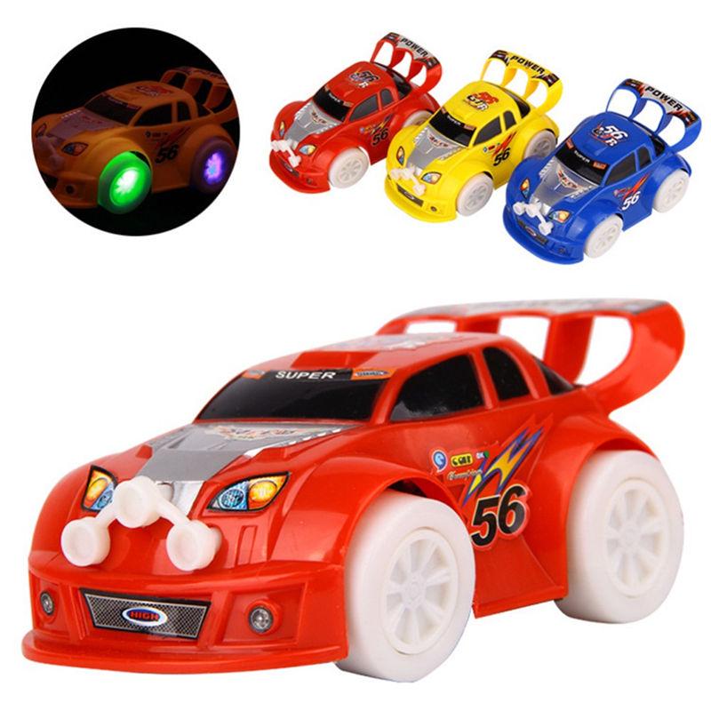 Funny Flashing Music Racing Car Electric Automatic Toy Boy Kid Birthday Gift New