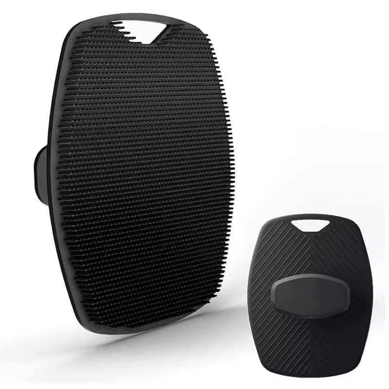 1pc Soft Body Cleansing Brush For Exfoliation Convenient Practical Easy To Clean Pamper Yourself Silicone Bath Brush чёрный