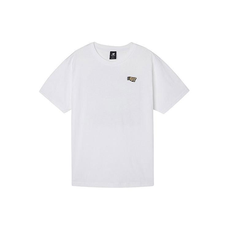 New Balance Graphic Print Tee Asia Sizing White Multi Unisex AMT01548-WT S