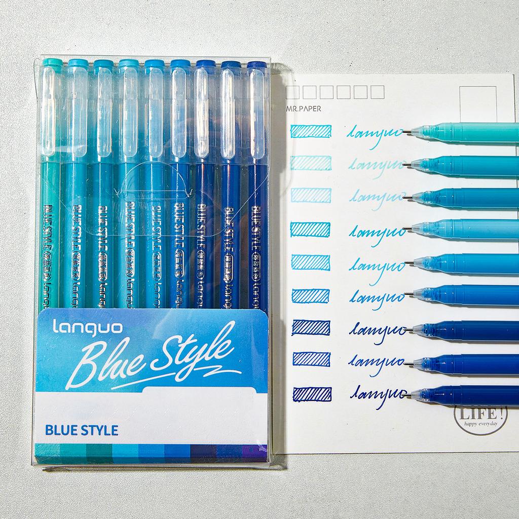 9-teiliges fluoreszierendes Textmarker-Set, verschiedene Farben, perfekt zum Schreiben, Zeichnen, Notieren & für Bürobedarf in der Schule