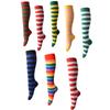 High Striped Socks Sweet Cute Striped Tube Sock Women Colorful Knee High Socks Long Tube Sports Socks for Women Girls