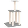 VidaXL Arbre à chat avec griffoirs en sisal gris clair 85,5 cm 171739