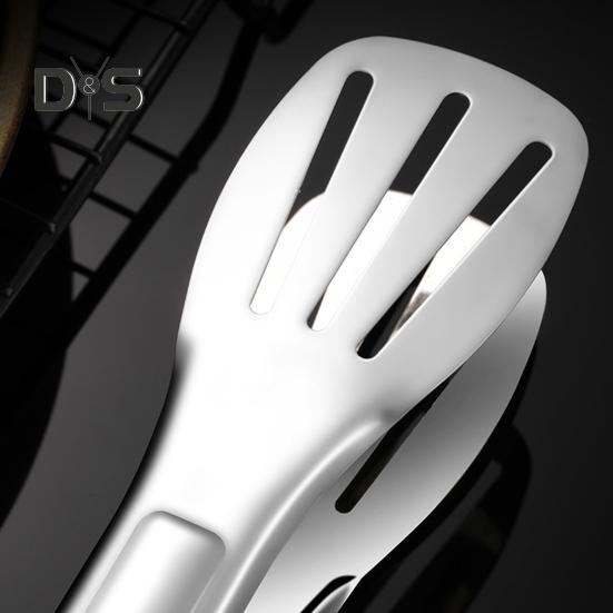 Super Wind Food Tongs Anti-heat Easy To Grip Portable Stainless Steel Food Tongs Kitchen Utensils