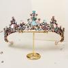 Headwear Baroque Color Alloy Crown Bride Wedding Dress Accessories Birthday Party Princess