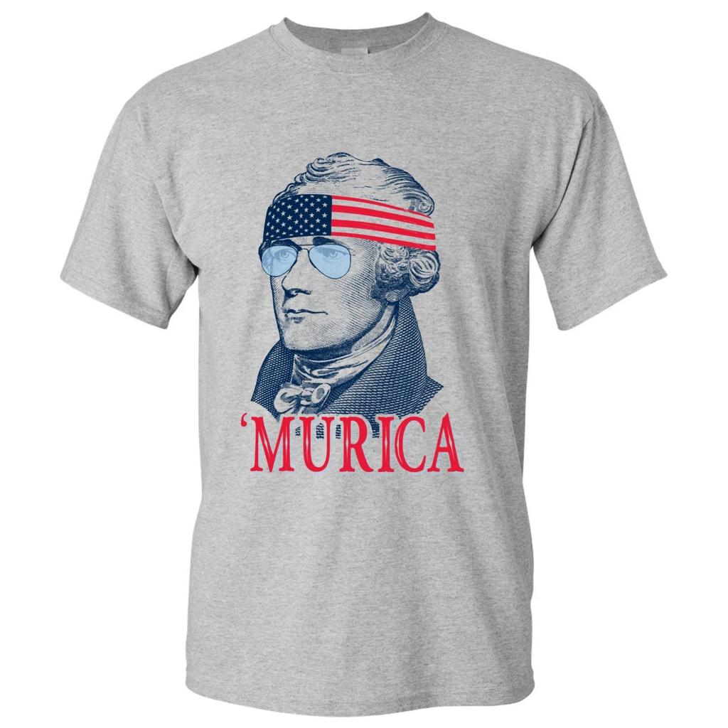 Hamilton Murica - Funny Fourth of July Short Sleeve USA Unisex T-Shirt
