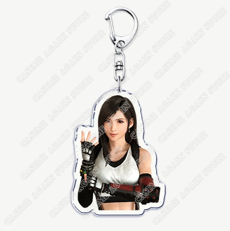 Portachiavi Gioco d'Azione per Accessori Portachiavi Gioielli Portachiavi Cloud Strife Ffvii Tifa Sephiroth Vincent Valentine Regali per Fan