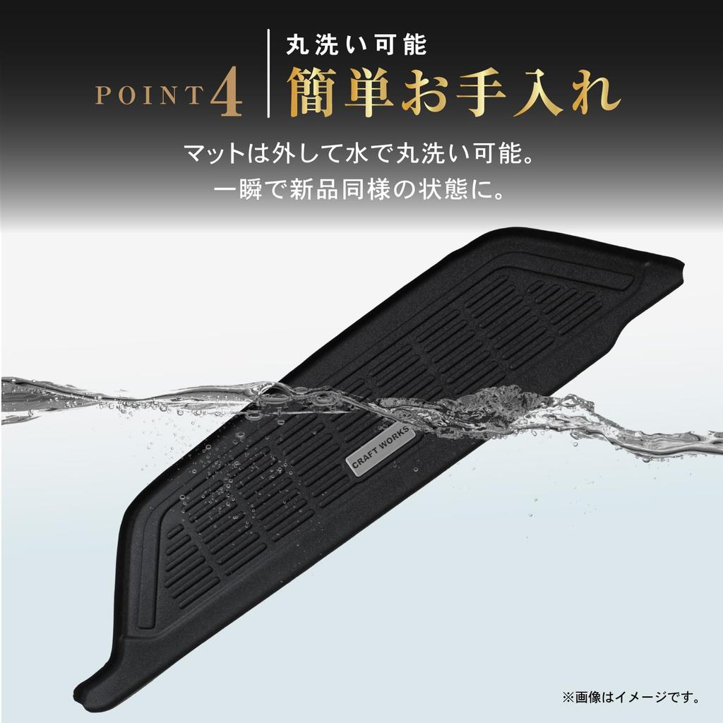 Mechanic Craftworks Side Step Mats for Toyota Hiace 200 Series Debris Entrance Car Car Compatible with Toyota Hiace and Wagons [Automotive Supervised]