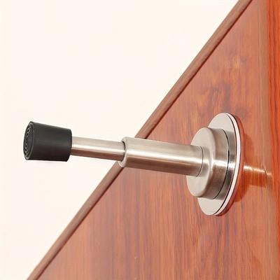 1Pcs Stainless Steel Hydraulic Buffer Mute Door Stopper Non-Punch Wall-Mounted Doorstop Non-Magnetic Door Touch Hardware.