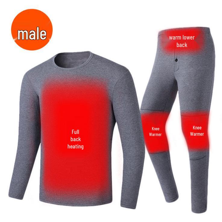 Smart 28-Zone Heated Underwear Set for Men & Women - Winter Warmth & Constant Temperature Control
