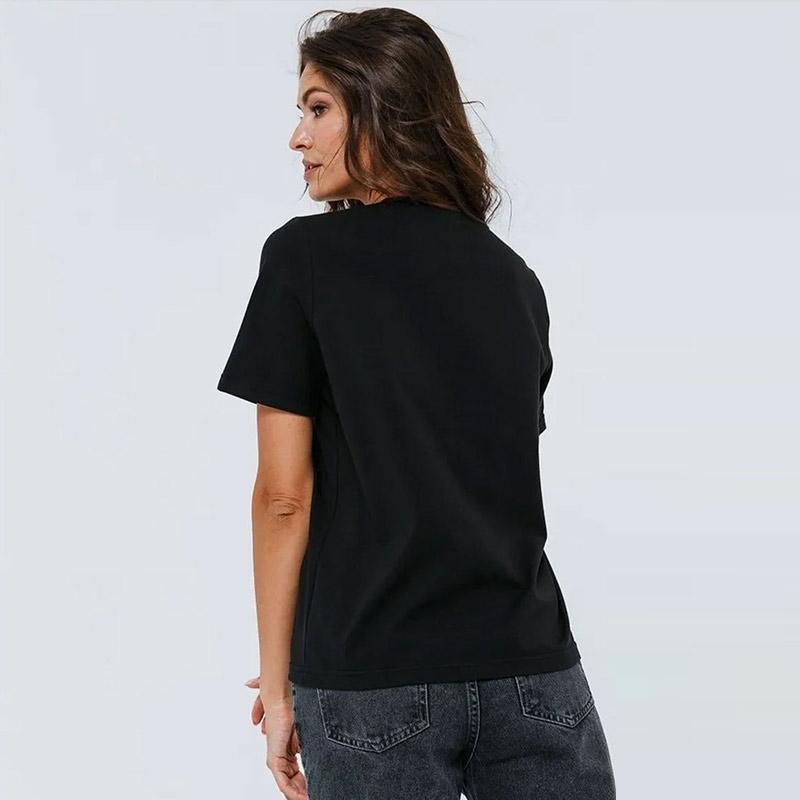 Basic Causal Solid Crew Neck Cotton T-shirt Women Loose Versatile Commuter Short Sleeve Tee Summer Simple Daily Lady Tops