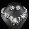 European and American Necklace Set Geometric Retro Exaggerated Alloy Inlaid Imitation Pearl Wedding Accessories Versatile Fashion