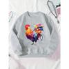 2024 5 30 Pattern Girls' Round Neck Sweatshirt