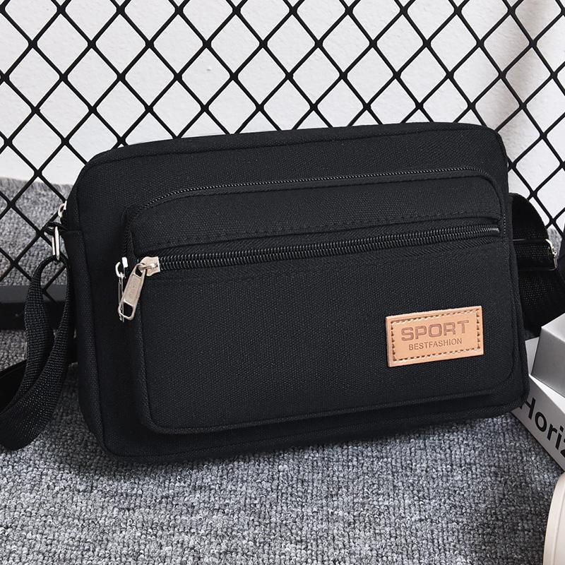 Men's Canvas Waist Bag - Durable Outdoor Sports Pack with High Capacity (Multifunctional Phone Purse for Running/Hiking)