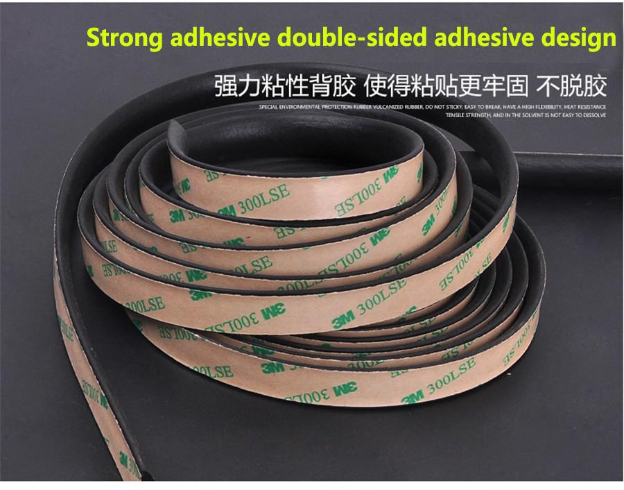 Car Sunroof Triangular Window Rubber Seal Strip Front Trim