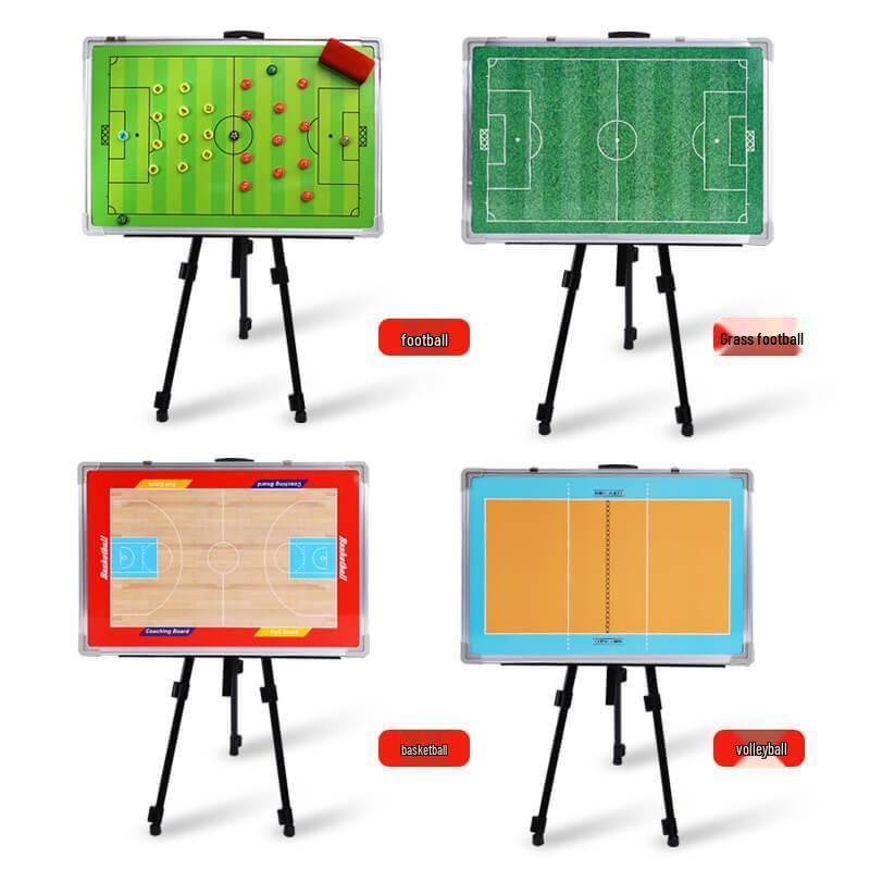 Large Magnetic Aluminum Floor Stand Tactics Board for Coaches with Pen and Eraser