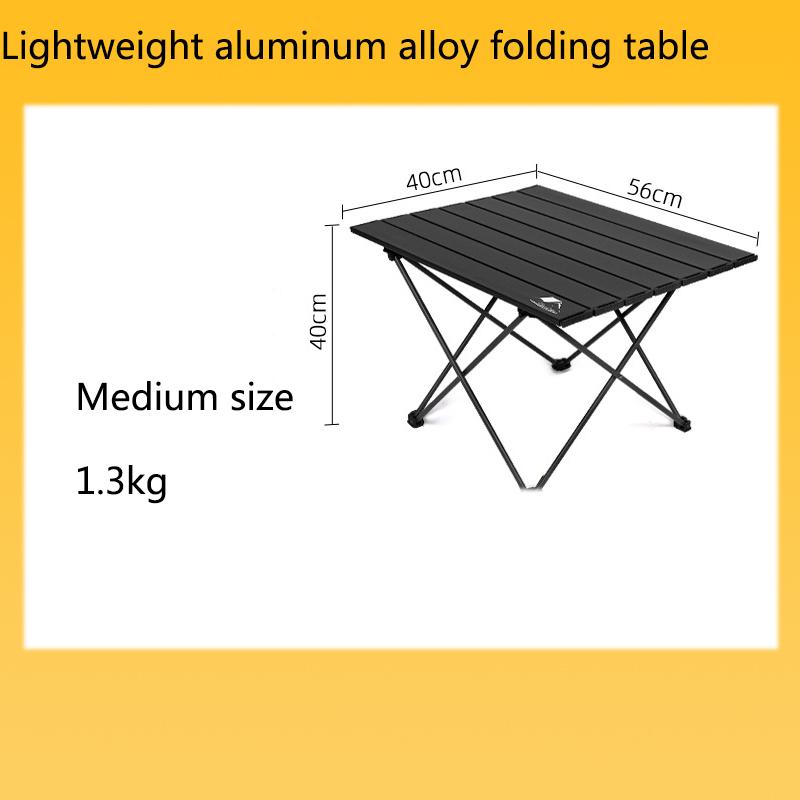 Outdoor Folding Table Portable Aluminum Alloy Picnic Chicken Rolls Table Lightweight Camping Table Picnic Table Chair Barbecue Table