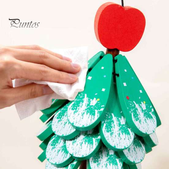 Heat Resistant Pad for Instant Pots Tree-Shaped Wooden Trivets with Storage Stand, Collapsible Rustic Table Protector Dining Pot Holders, Anti
