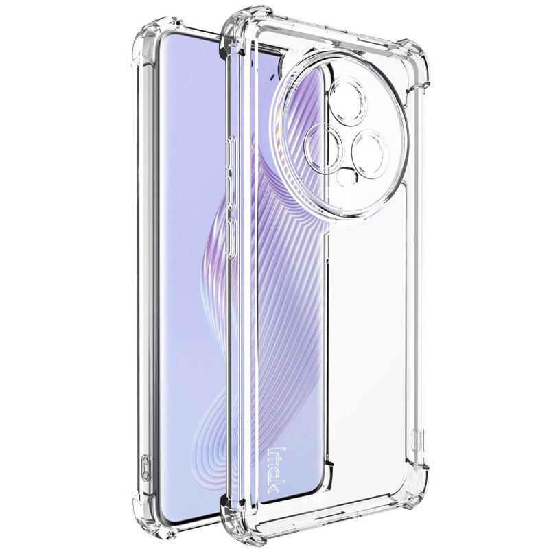

IMAK UX-4 Series for Honor Magic5 Case Straight Frame Four Corner Shockproof Clear TPU Cover A