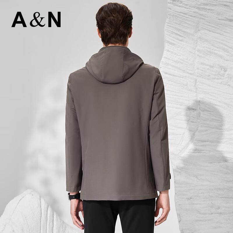 Antonio Men's Easy Care Business Trench Coat with Detachable Hood