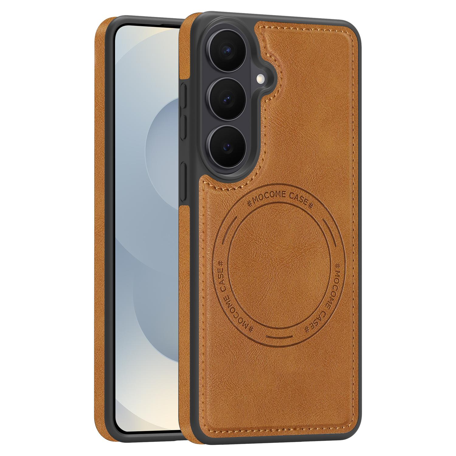 

Magnetic Leather Case For Samsung S26 S25 Edge S24 S23 S22 Ultra Plus FE A17 A56 A36 A26 A16 A55 A35 For Magsafe Cover Galaxy S25 FE