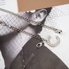 High-end Pearl Inlaid Metal Waist Chain Women's Dress Accessories Fashion Matching Body Chain Trendy Ladies