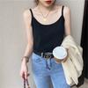 Ice Silk Halter Vest Women's Summer New Wear Design Sense Sleeveless Inside with Knitted Bottom Loose Top
