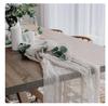 Gauze Table Runner Semi-Sheer Crinkle Table Runner Boho Rustic Decorations For Wedding Reception Bridal Shower Holiday Party