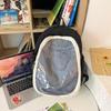 New Harajuku Ita Bag Backpacks Summer Nylon Transparent School Satchels Student Large Capacity Sweet Chic Shoulder Bag Mochila